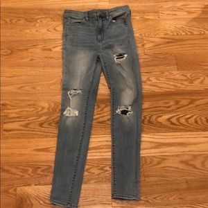 Super Hi RiseAmerican Eagle ripped jeans ~ 4